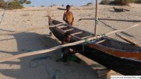 travaux sur la pirogue