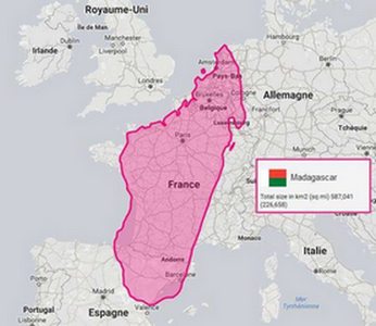 Madagascar sur Europe